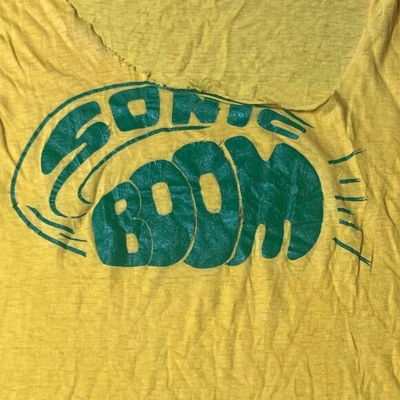 Rare Vintage 60s Early 70s Seattle Sonics SuperSonics Unreleased Fan Merch T Shi - Picture 2 of 8